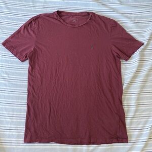 Allsaints men's burgundy tshirt size large